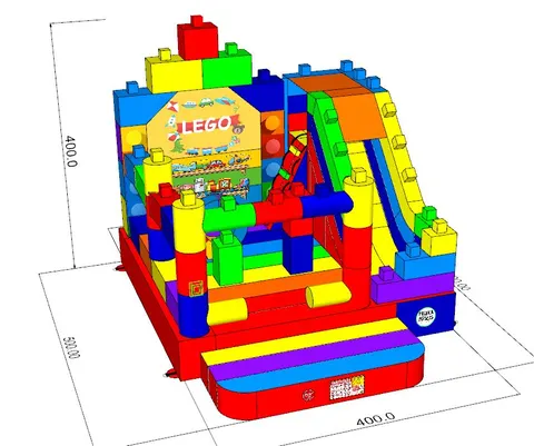 Piepūšamā atrakcija Lego